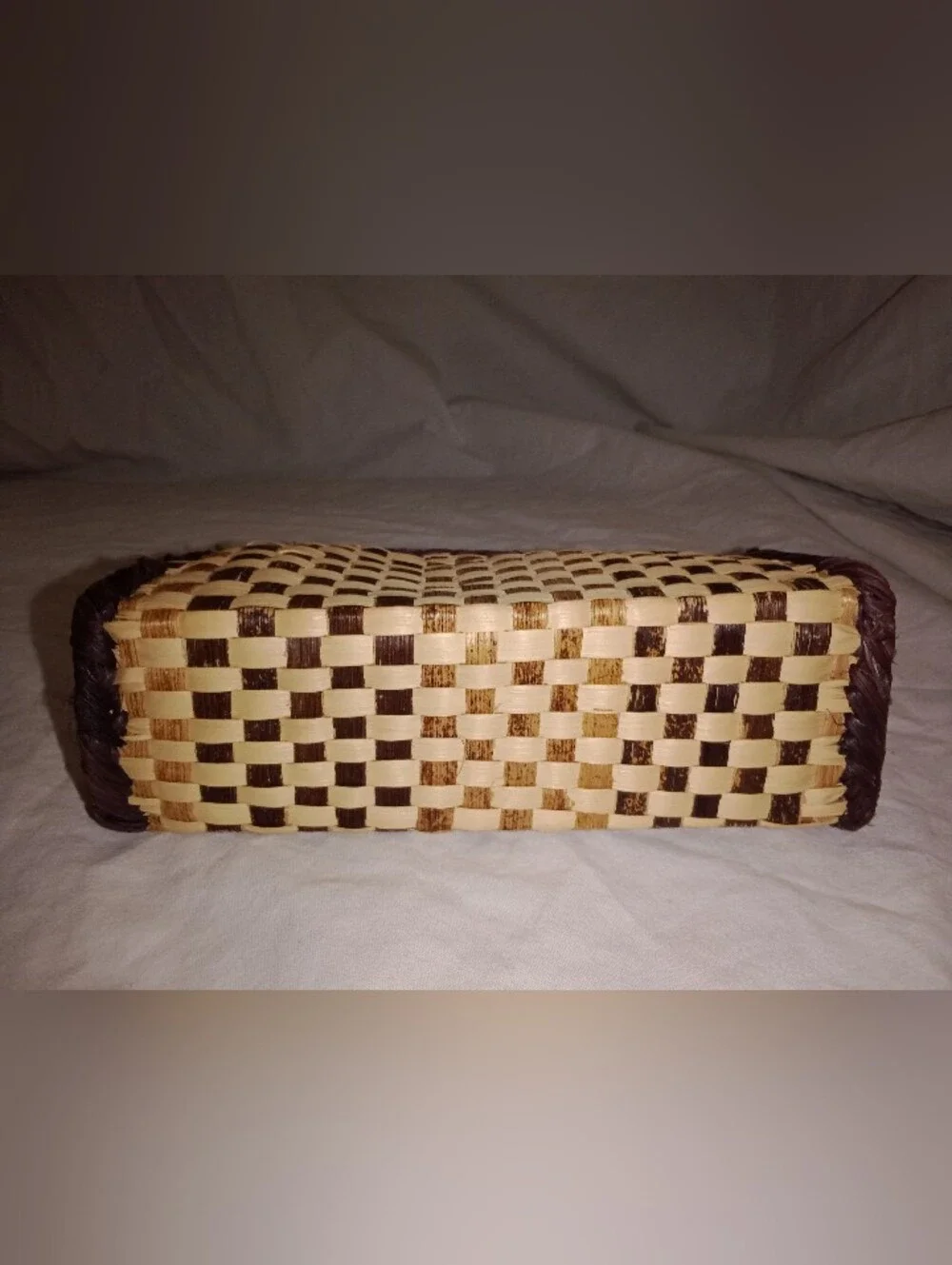 Vintage Hand Woven Clutch Zipper Purse Boho Retro Indigenous Tribal Pocket